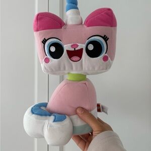 Lego Pink and White Unicorn Cat Plush